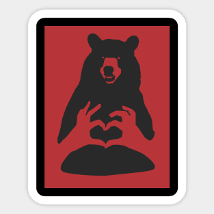 Bear Love Sticker